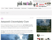 Tablet Screenshot of pinkcoattails.com